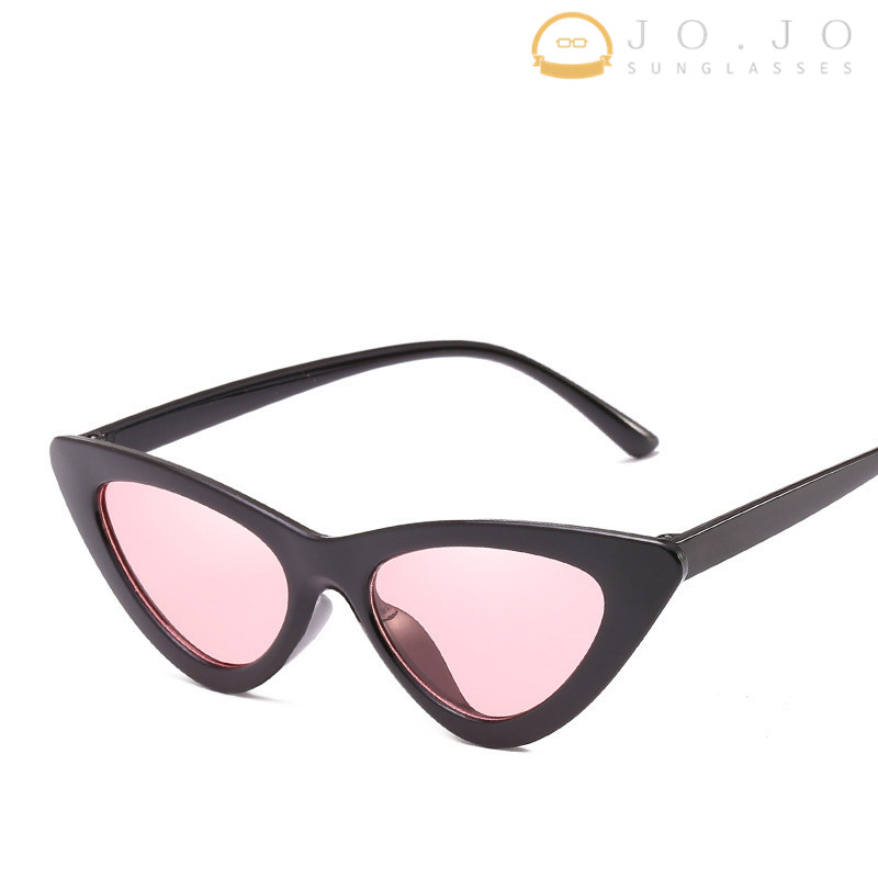 新款潮人跨境小眼镜框 欧美时尚猫眼太阳镜 女士个性太阳眼镜批发产品图