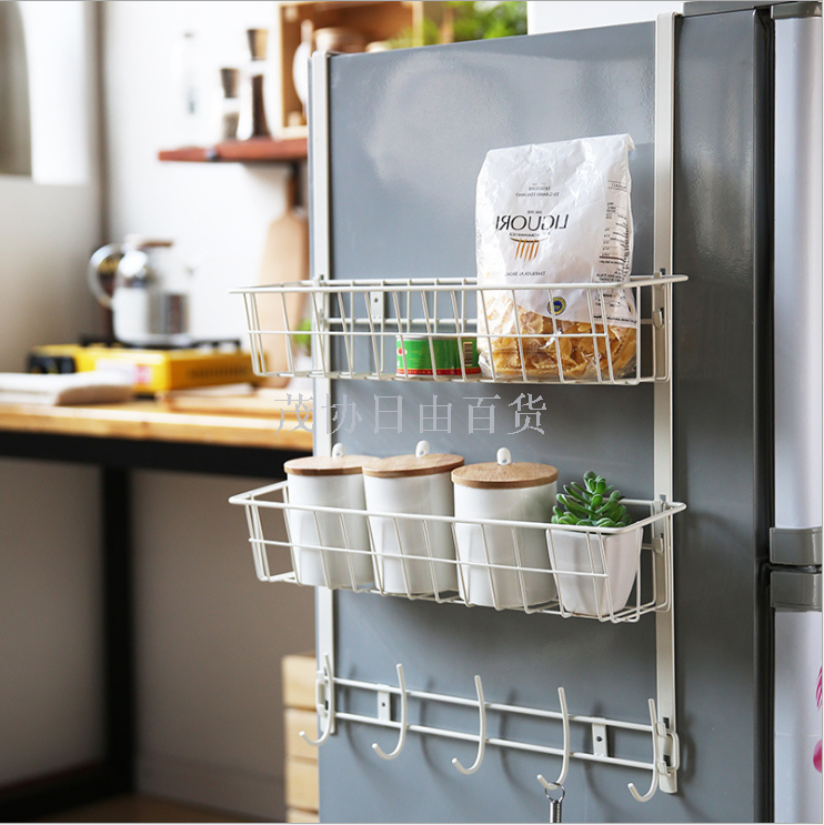 Refrigerator combination rack side wall refrigerator rack kitchen seasoning rack refrigerator side shelf storage shelf