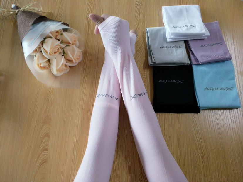 韩版夏季冰袖防晒袖套跑男骑行手套户外薄款冰丝冰袖女产品图