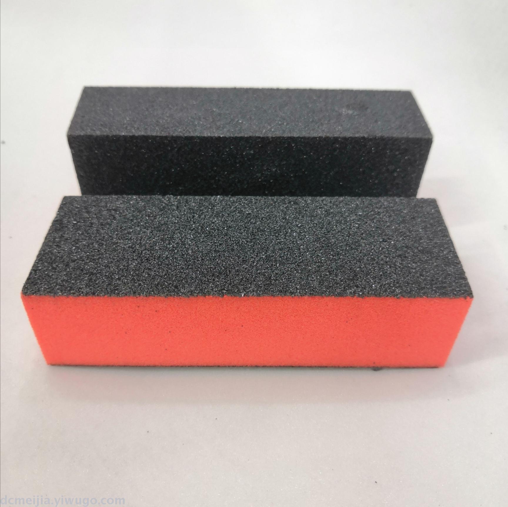 Nail care tools, sponge files, bean cubes, nail care supplies, tofu blocks, three-sided black sand tofu blocks, orange cubes Item Picture