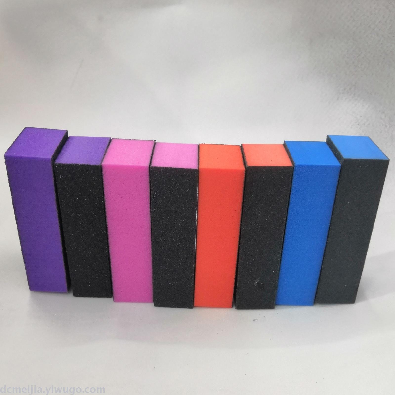 Nail care tools, sponge files, bean cubes, nail care supplies, tofu blocks, three-sided black sand tofu blocks, orange cubes