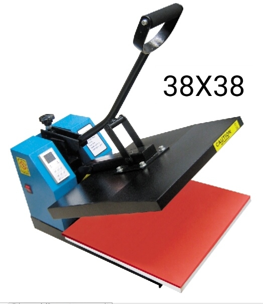 The specifications of the flat plate manual hot press and heat transfer machine are 38×38, 40×60, and 60×80 Application Scenario