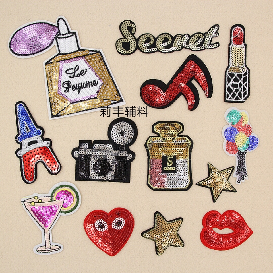 Patchwork computer embroidery, patchwork embroidery, patchwork computer embroidery, clothing accessories embroidery, towel embroidery, beaded embroidery