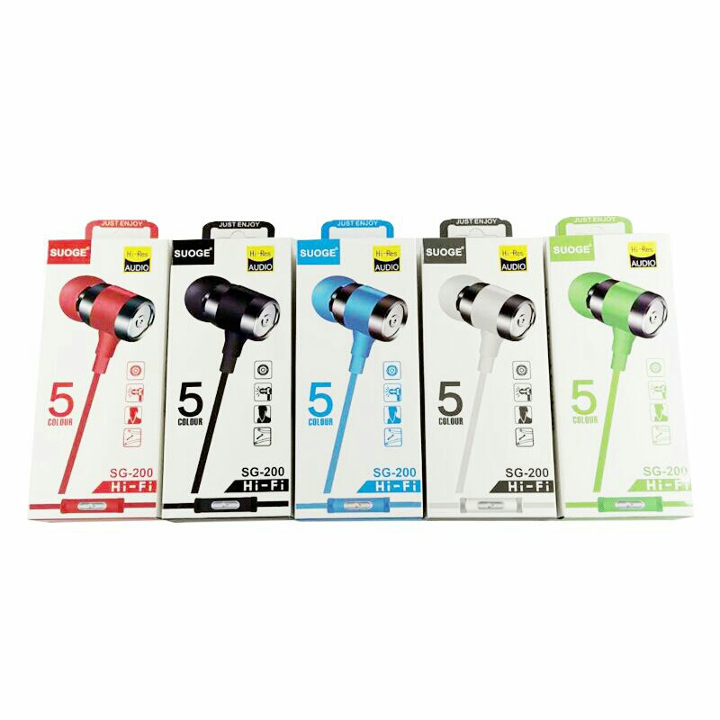 The SG-200 mobile phone headphones come with a microphone