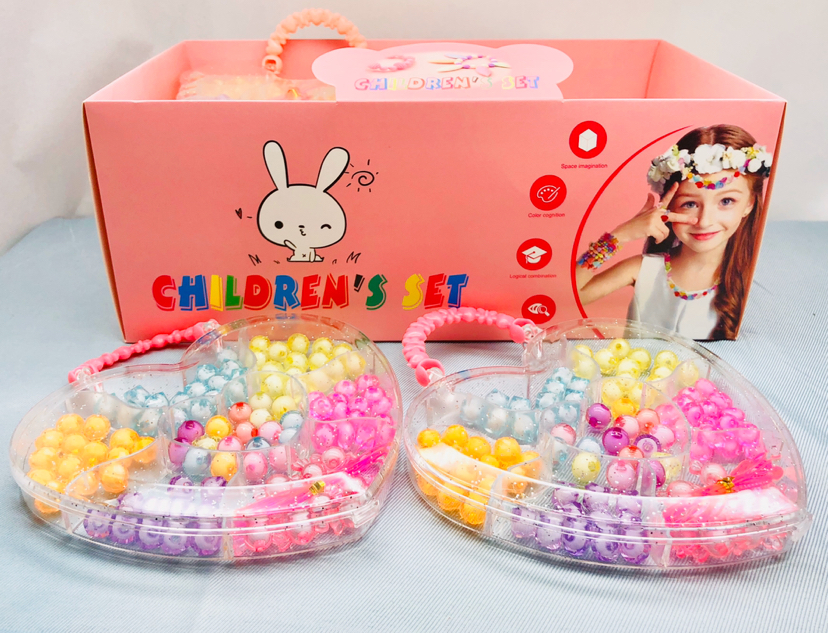 DIY手工串珠手提穿珠盒制作工艺礼品盒爱心水晶盒蝴蝶盒细节图