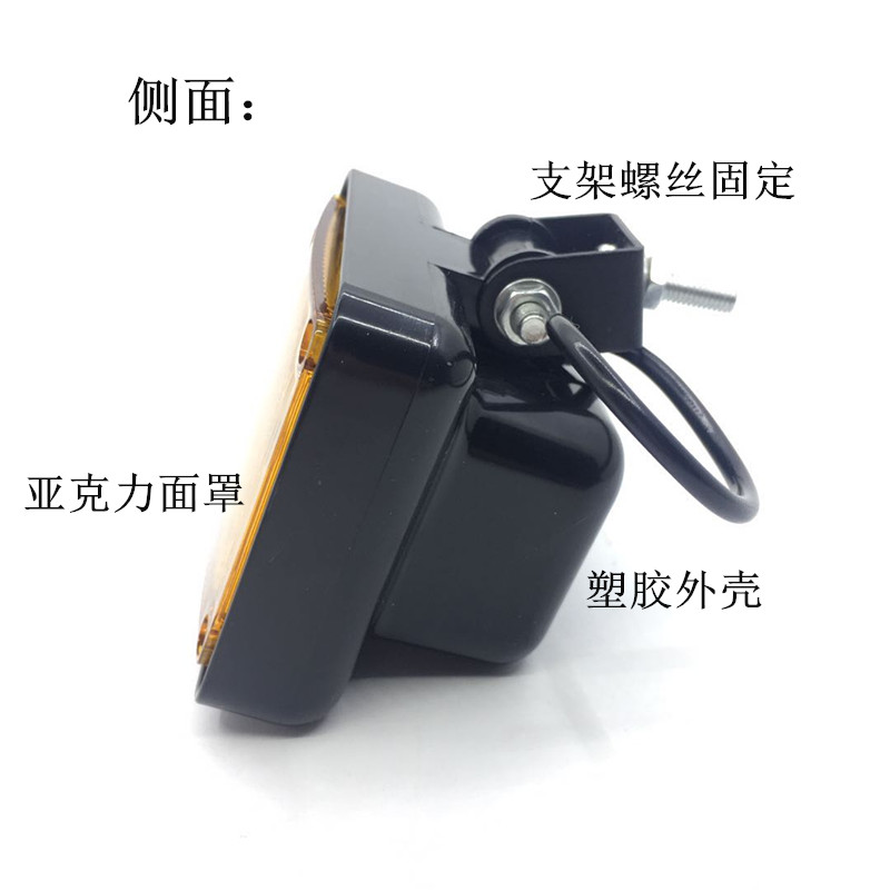 4-inch square 6-lamp led flashing light for trucks, 12V and 24V universal front headlights, stroboscopic fog lights Application Scenario
