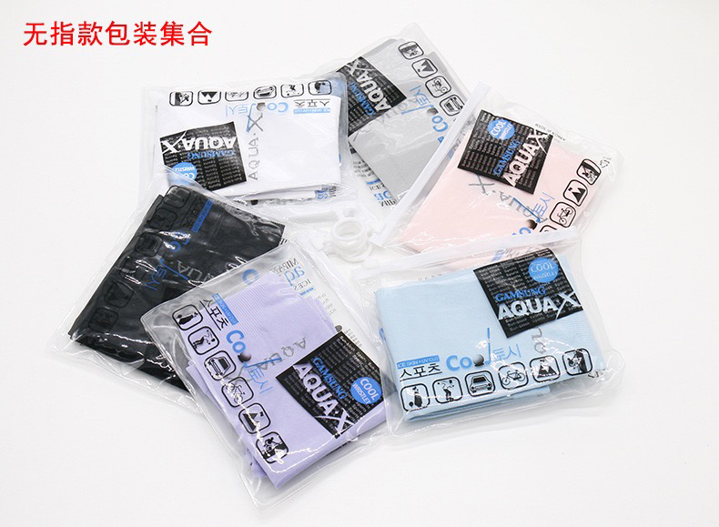 韩版夏季冰袖防晒袖套跑男骑行手套户外薄款冰丝冰袖女