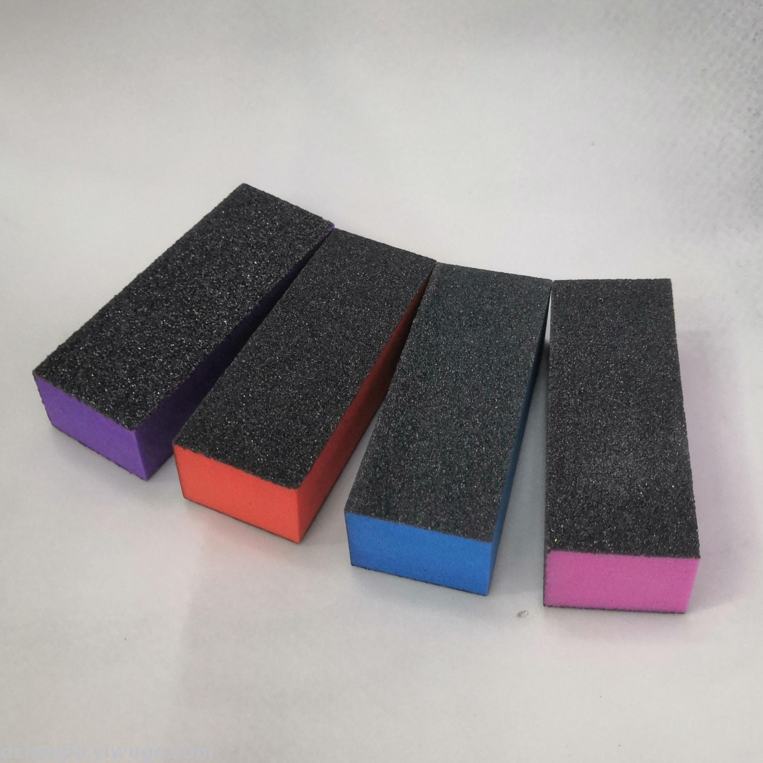 Nail care tools, sponge files, bean cubes, nail care supplies, tofu blocks, three-sided black sand tofu blocks, orange cubes details Picture