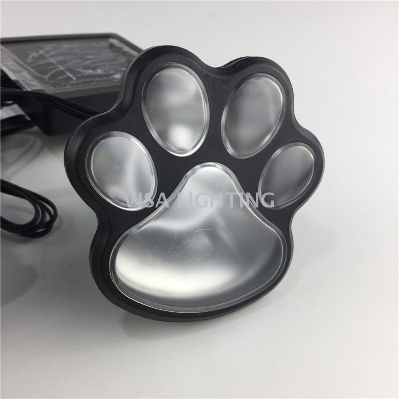 led太阳能可爱狗爪插地灯户外草坪灯4只LED熊爪太阳能景光灯产品图