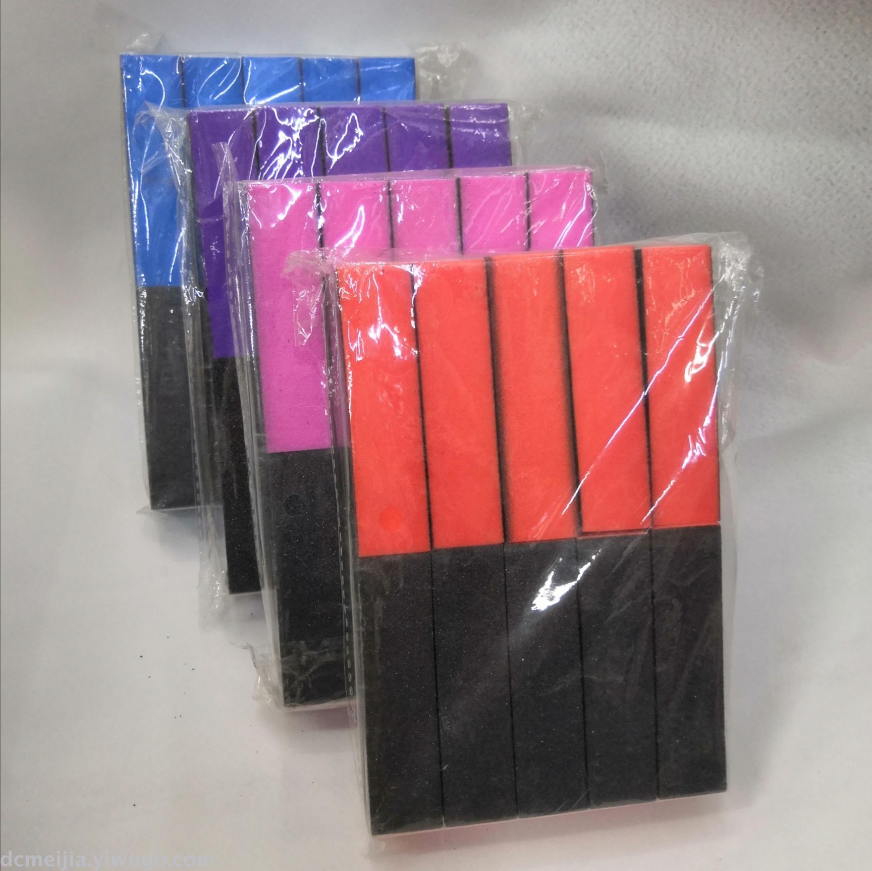 Nail care tools, sponge files, bean cubes, nail care supplies, tofu blocks, three-sided black sand tofu blocks, orange cubes Application Scenario