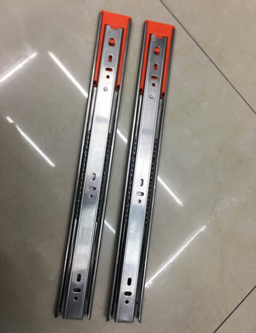 不锈钢抽屉滑轨轨道4512
