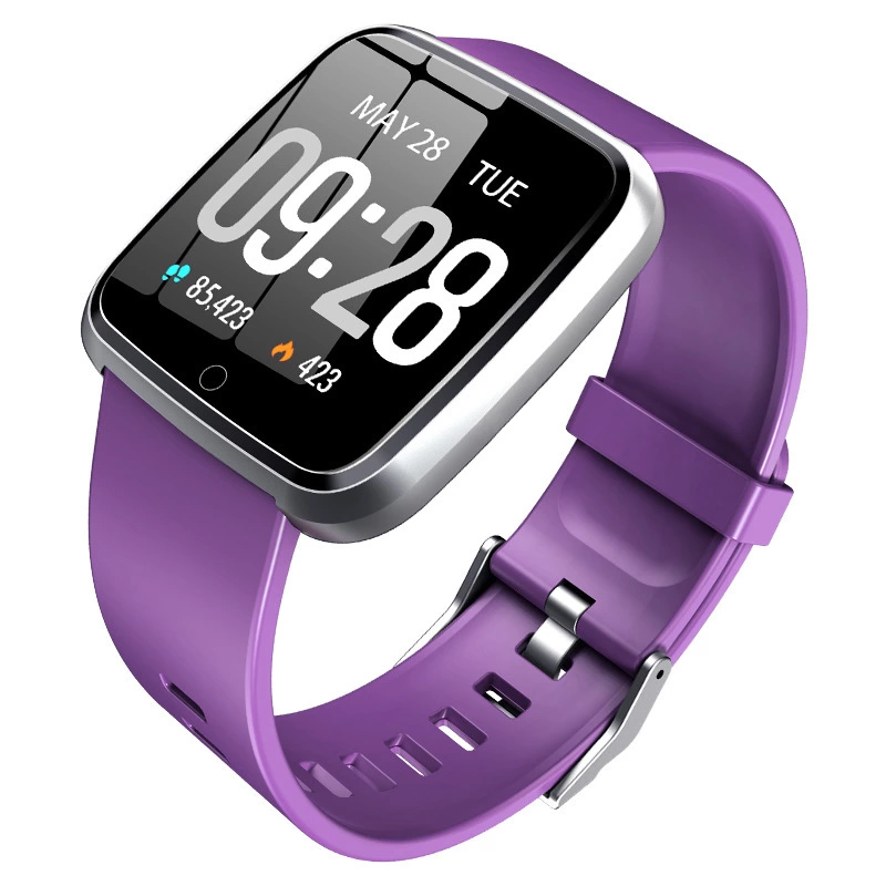 ZN74跨境新款彩屏方形智能手环1.3寸大屏防水心率运动蓝牙手环产品图