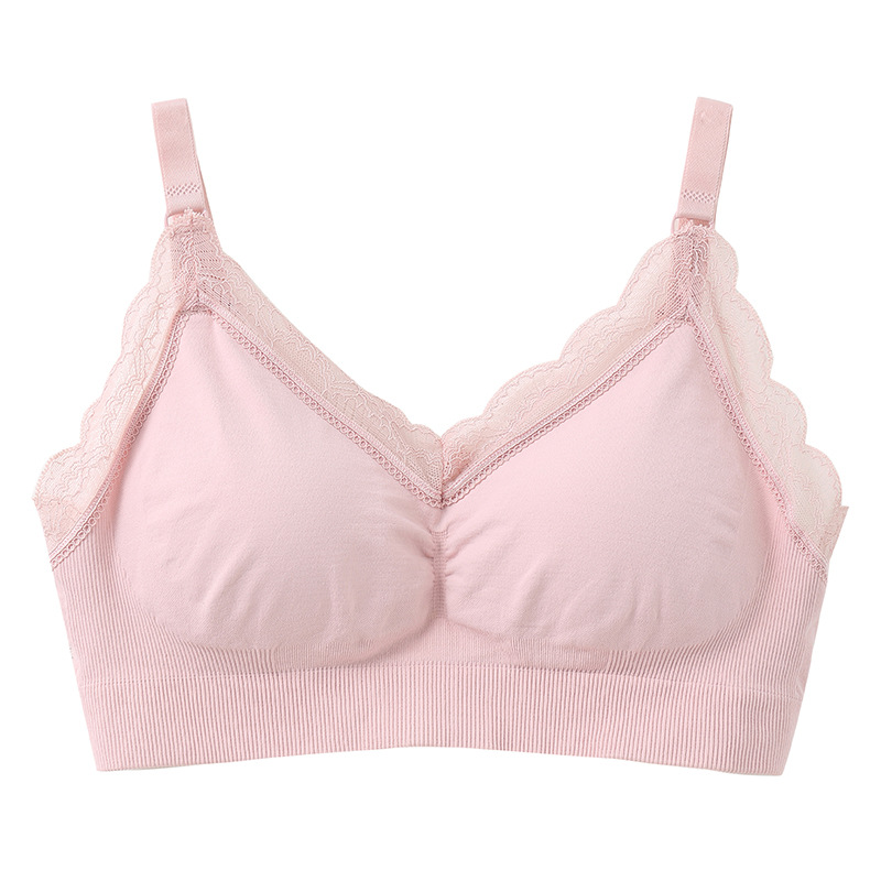 Young Women Without Underwire Holding Comfortable Seamless Super Elastic Lace Edge Soft One Bra European And American Underwear Specification drawing