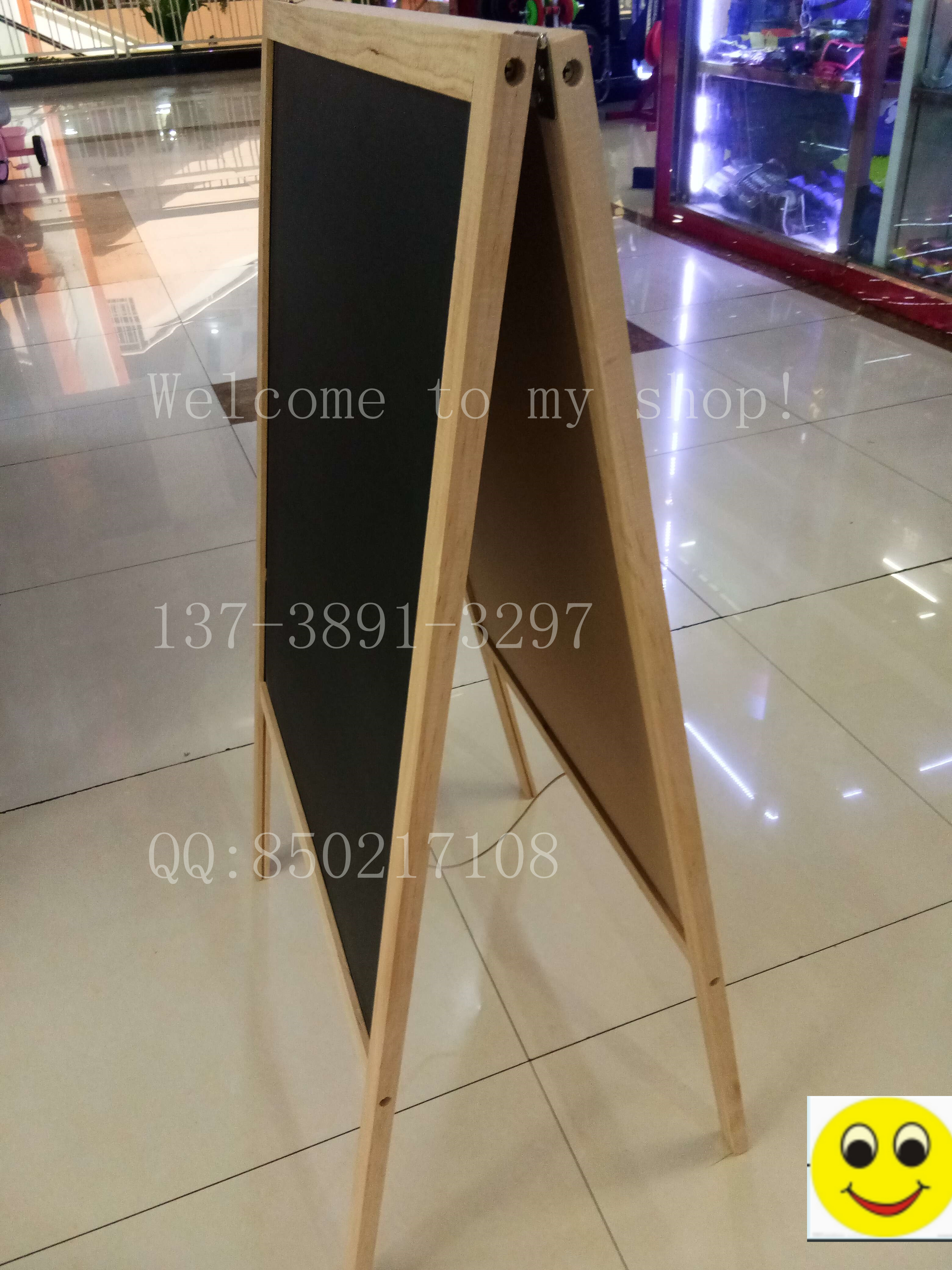 木质黑板白板双面画板A型写字板留言板落地画板