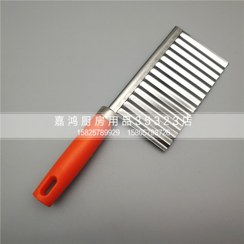 Kitchen Wave Knife Potato Knife Fancy Corrugated Knife Homemade Wavy Cutter Manual Potato Lattice Application Scenario