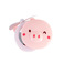 抖音可爱卡通粉色少女小猪小风扇随身USB充电迷你LED灯补光化妆镜白底实物图