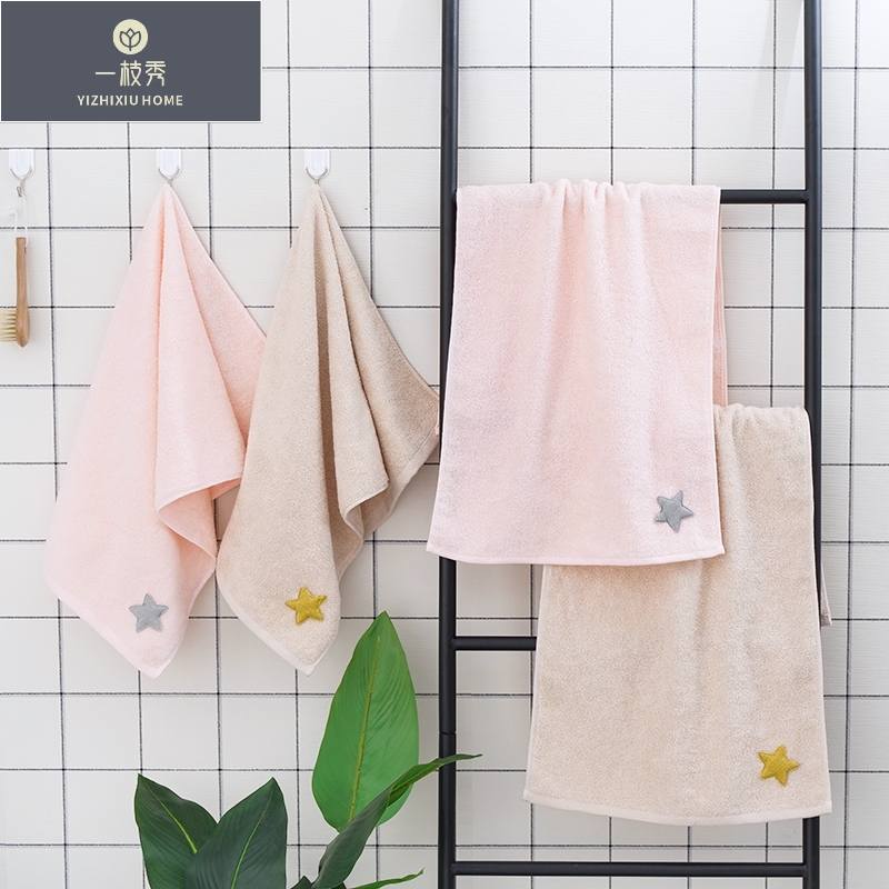 Yiwu Quality product: Yizhixiu Towel Crystal Love Simple Couple Fashion Absorbent Pure Cotton Face Towel 5123