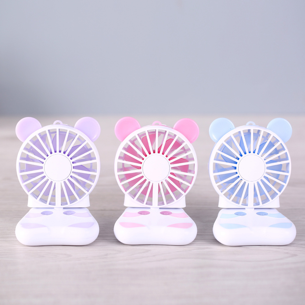 2020 New fan Mini handheld colorful Mini convenient USB strong fan desktop multi-angle Application Scenario