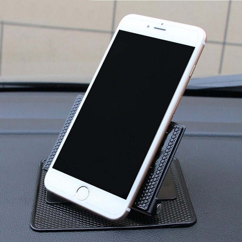 Car Gps Silicone Navigator Stand Car Anti-Slip Film 90 Degree Folding Mobile Phone Stand Multi-Functional Stand Specification drawing