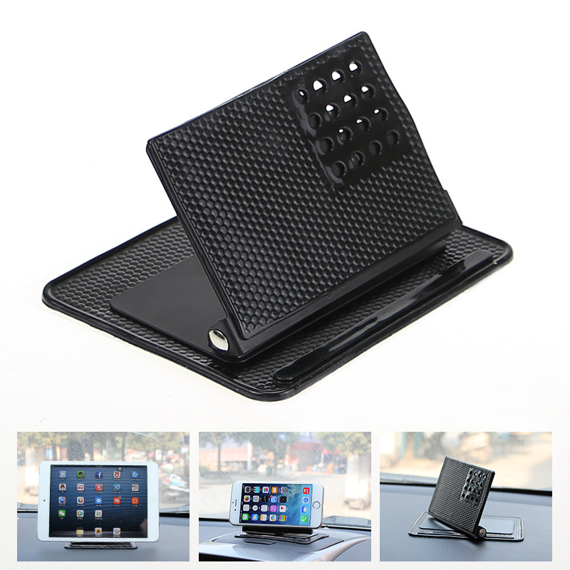 Car Gps Silicone Navigator Stand Car Anti-Slip Film 90 Degree Folding Mobile Phone Stand Multi-Functional Stand details Picture