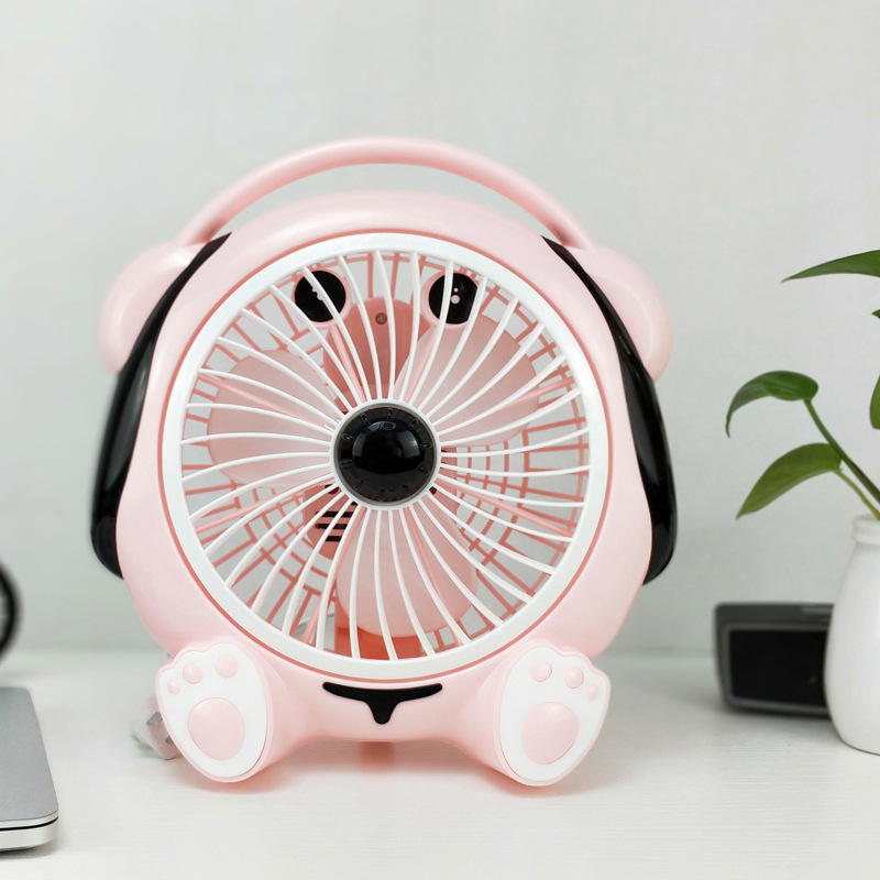 Electric fan Home mini student fan cartoon room fan desk fan office desk fan