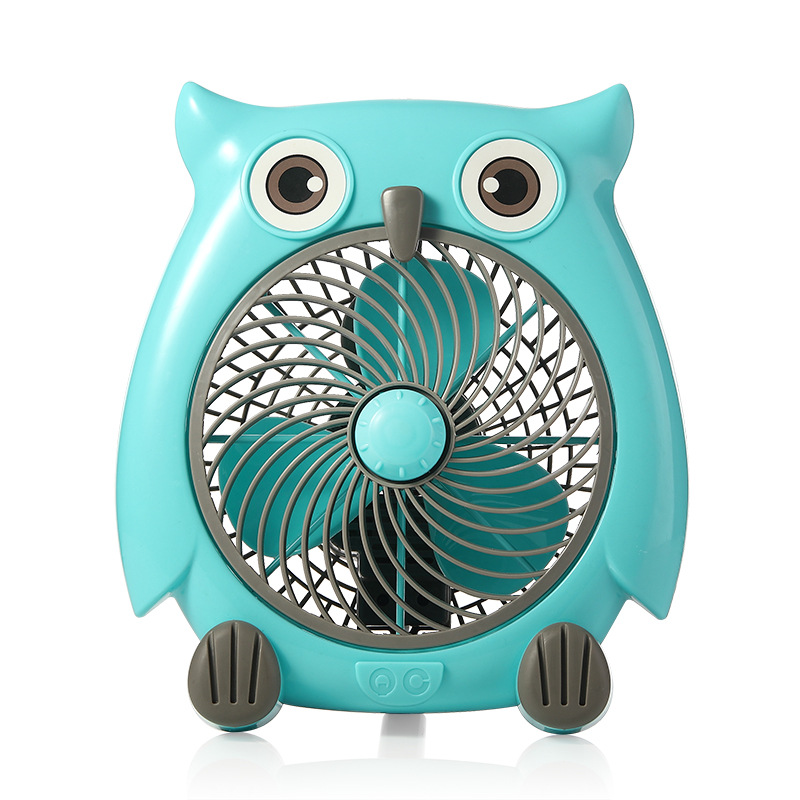 Animal fan Cartoon Mini student fan Home energy saving fan Owl table fan