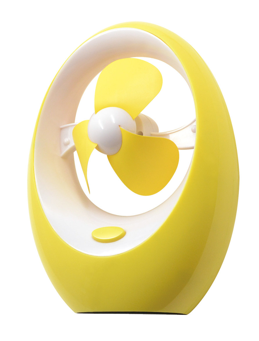 Creative convenient battery Mango Fan Quiet soft leaf fan Gift fan USB desktop office fan