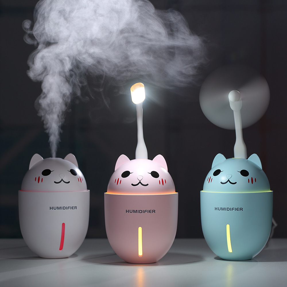 Shizhi products manufacturers direct creative pet cartoon three in one home anion USB mini humidifier full figure