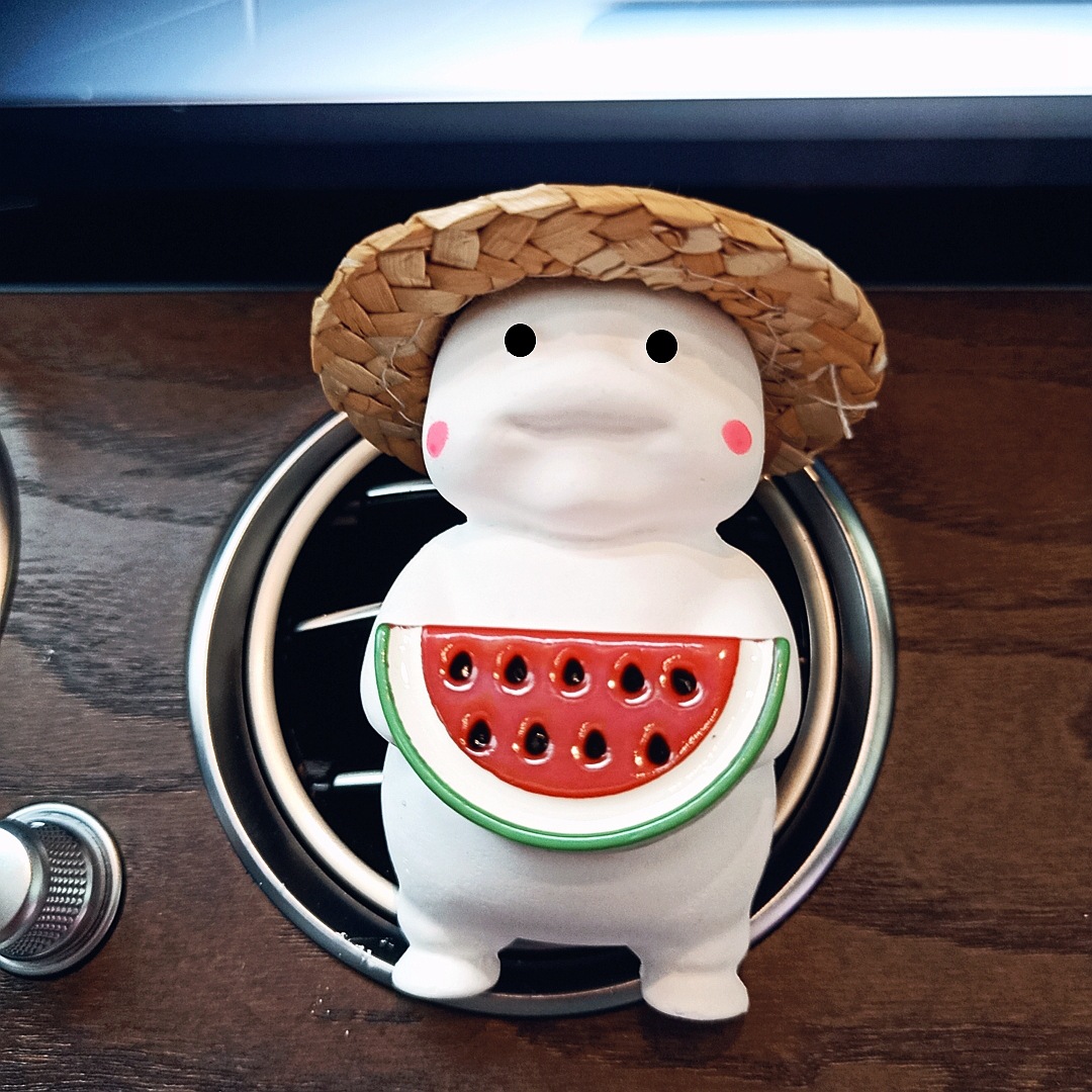 Car perfume, Watermelon Fat King, air outlet perfume holder, car aromatherapy ornament, interior diffuser stone decoration details Picture