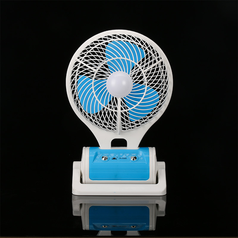 Jr-5588 electric fan with light collapsible student dormitory portable charging type