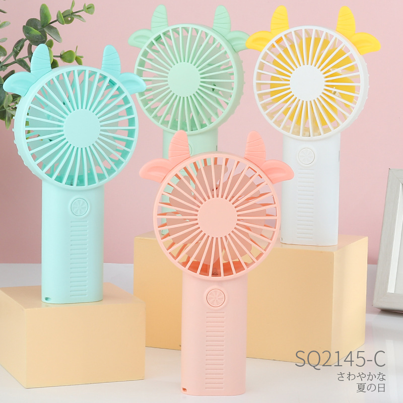 Factory direct selling portable mini fan student dormitory desktop fan company school custom event prizes