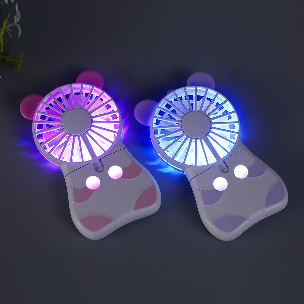2020 New fan Mini handheld colorful Mini convenient USB strong fan desktop multi-angle Item Picture