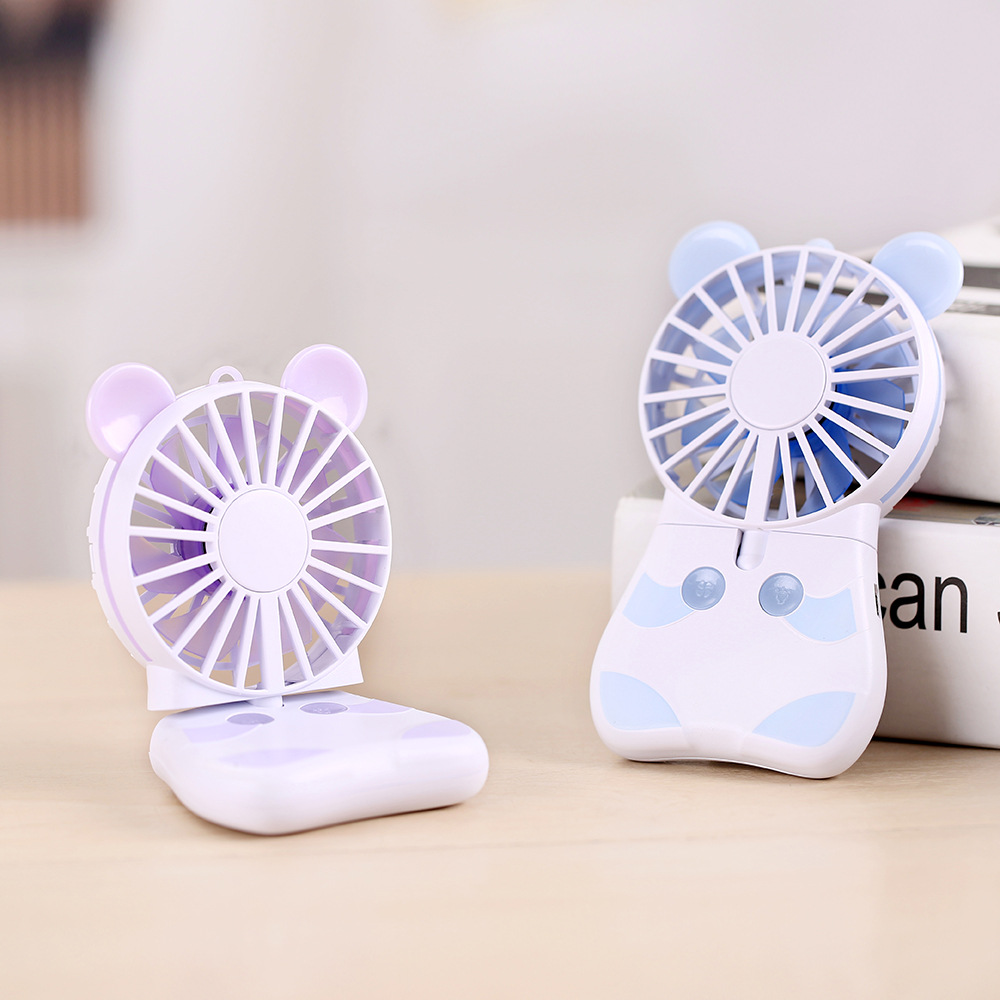 2020 New fan Mini handheld colorful Mini convenient USB strong fan desktop multi-angle Specification drawing