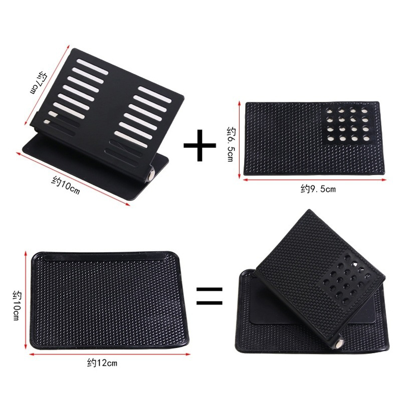 Car Gps Silicone Navigator Stand Car Anti-Slip Film 90 Degree Folding Mobile Phone Stand Multi-Functional Stand Item Picture