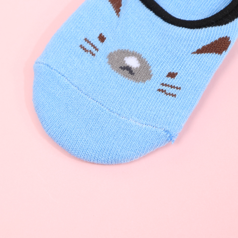 Cute animal head pattern baby cotton socks for spring and autumn, low-top boneless and loose design, newborn baby socks Application Scenario