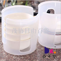 Dasheng Kitchen bowl holder Simple kitchen storage bowl holder Kitchen utensils H-640 plastic transparent color bowl holder