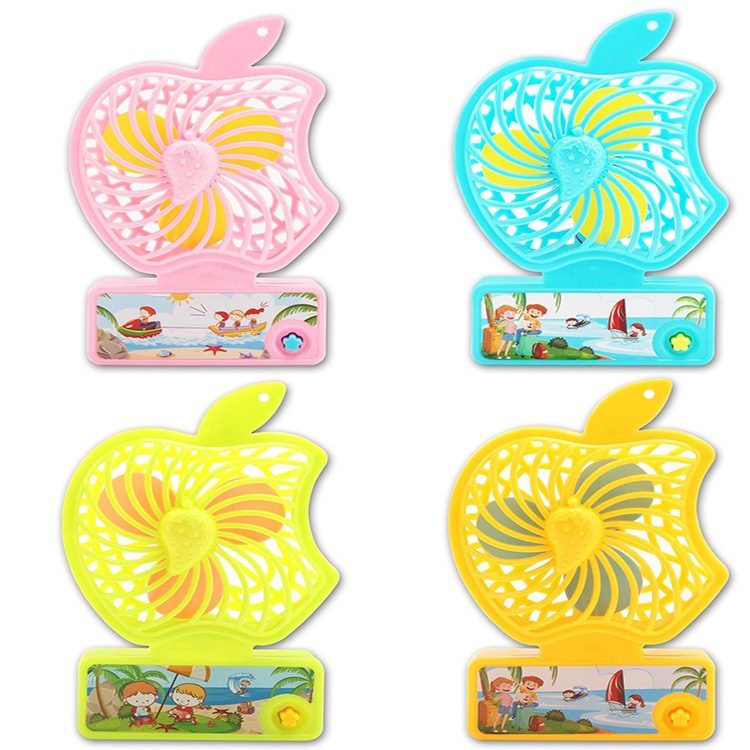 Battery mini fan Student dormitory cartoon 4 "electric fan mute Desktop office Apple small fan
