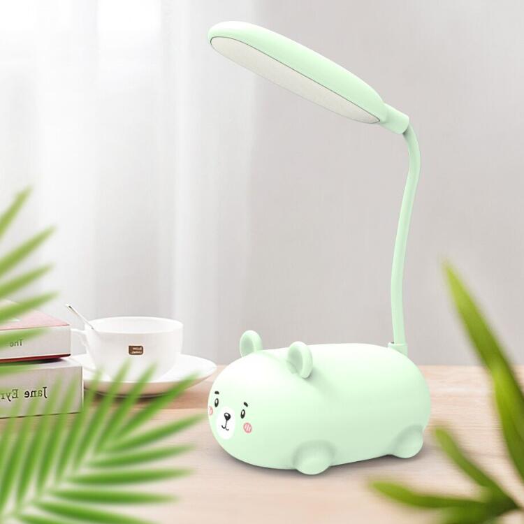 Creative Gift Cartoon bear Animal Mini lamp USB charging LED lamp Student learning eye care book lamp Application Scenario
