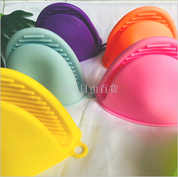 Heat-insulating and heat-resistant hand tongs, kitchen dish tongs, and high-temperature resistant gloves details Picture