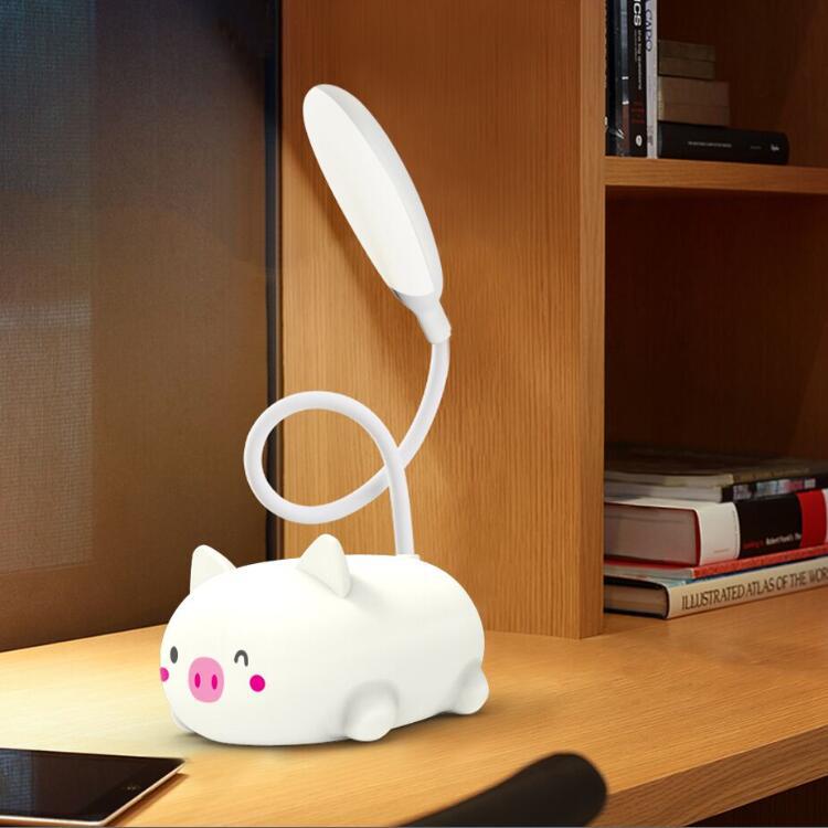 Cute pig Mini Lamp WITH USB charging LED lamp student learning eye care book Lantern Festival energy gift Application Scenario
