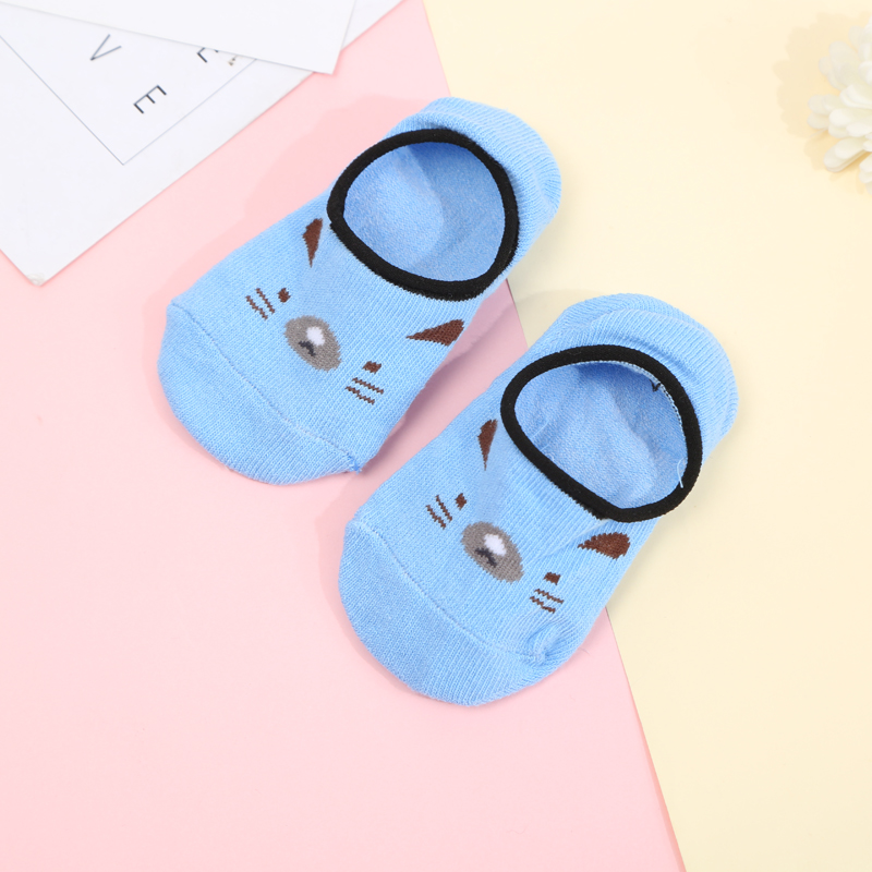 Cute animal head pattern baby cotton socks for spring and autumn, low-top boneless and loose design, newborn baby socks Specification image