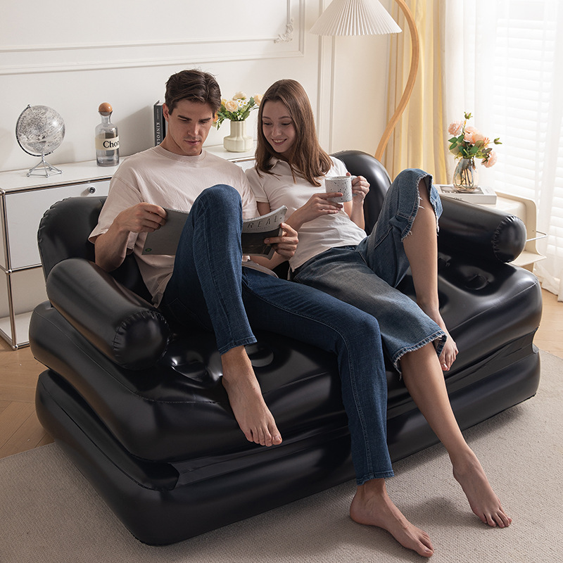 充气床垫多功能五合一充气沙发双人加厚躺椅懒人沙发便携户外休闲细节图