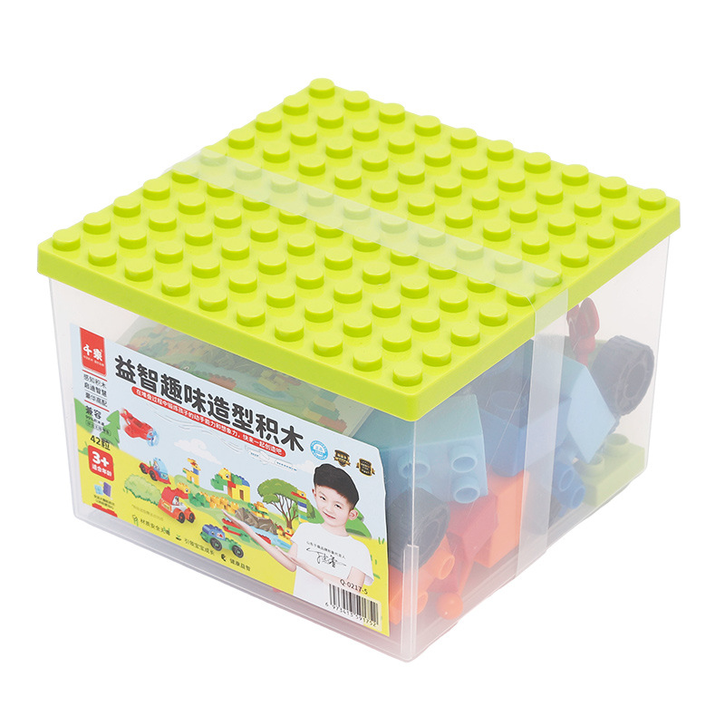 The manufacturer wholesals the new transparent gift box of small fish tank building blocks and large-sized building blocks for boys and girls as gifts Item Picture