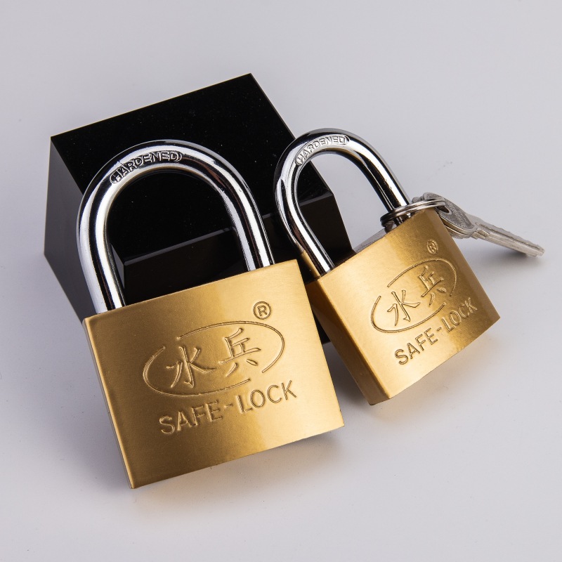 Sailor brand iron lock, small copper lock, lock head, household imitation copper padlock, single opening lock, full opening [Cross-border white Label] Specification image