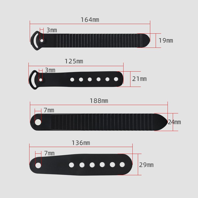 【BERTON OUTDOOOR】 Snowboard fixator, strap accessories, universal rack, hole strip, cold and wear-resistant double-board release device, anti-skid device, snow rake Specification image