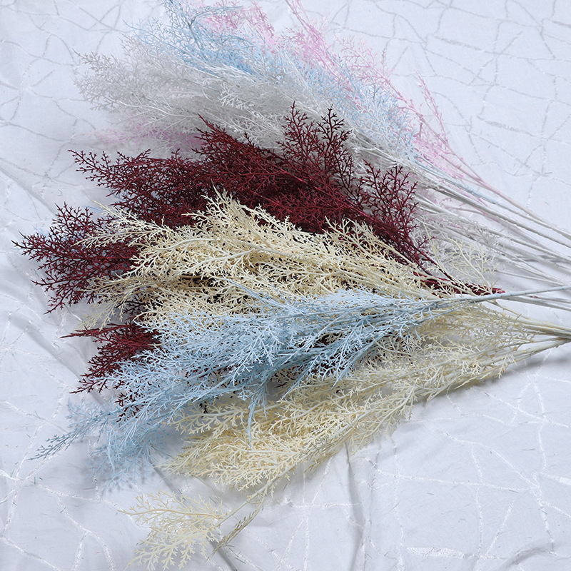 仿真迷雾花香槟色白色雾凇草婚礼堂仿真花装饰吊顶造景假花塑料花细节图