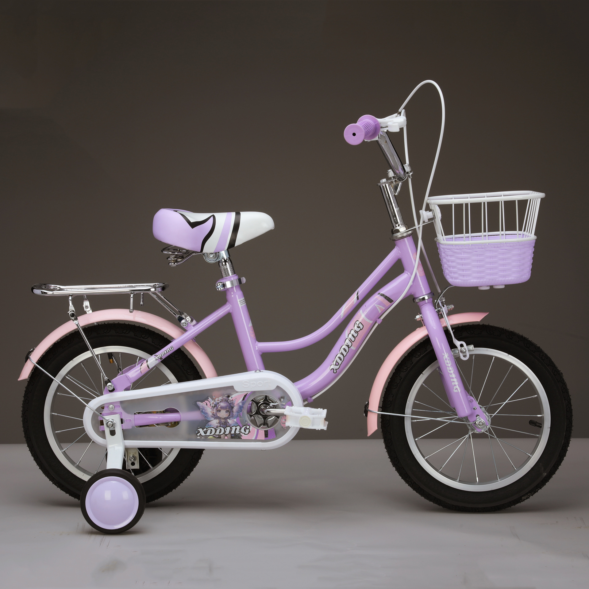 公主儿童自行车3-6-10岁141618寸小孩单车女男款脚踏车宝宝童车