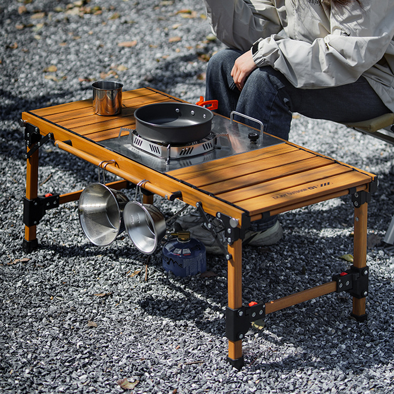 2024新款高端户外露营装备IGT组合桌烧烤野餐可拆卸铝合金桌子产品图