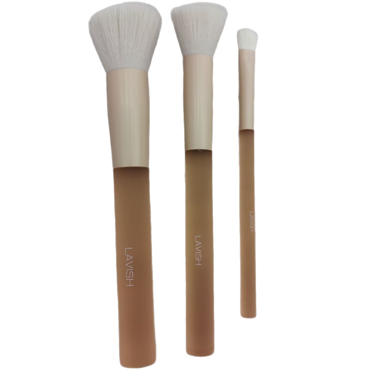 A set of 3 beginner makeup brushes: Candy, powder, brush, eyeshadow brush, blush brush, and soft bristle beauty tools for cross-border use Specification image