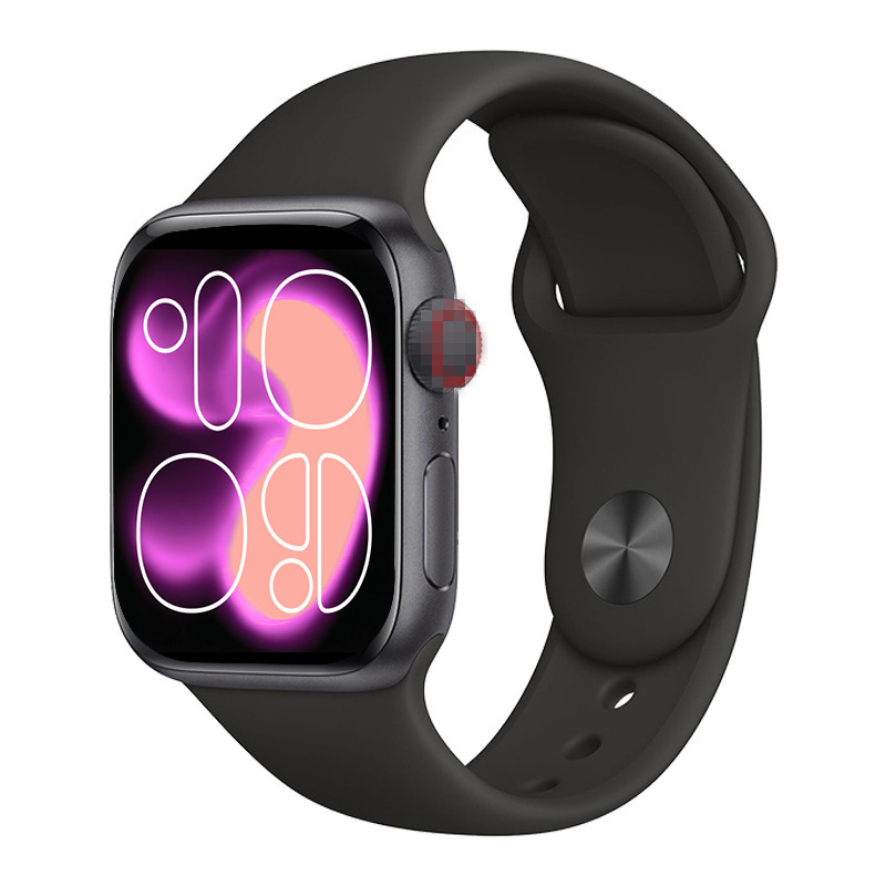 智能手表大屏蓝牙通话计步心率跨境S11男女士手表白底实物图